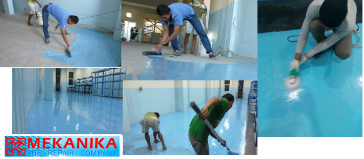 Epoxy Floor @ Mekanika Priangan Workshop, Jl. Rajawali Barat No. 67, Bandung