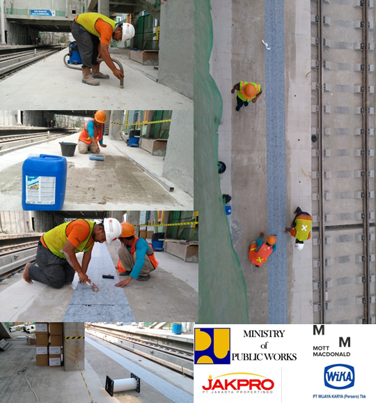 PTPV/ TVM (Touch Voltage Membrane) Construction of LRT Jakarta Corridor 1 (Phase 1) Kelapa Gading - Velodrome