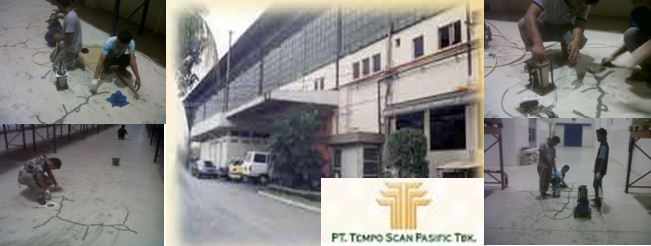 Floor Crack Injection Repair at Tempo Scan Pacific, Lippo Cikarang